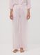 Pink pure viscose floral print pyjama trousers_1