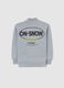 Kids' grey zipped cotton blend sweatshirt in regular fit_1