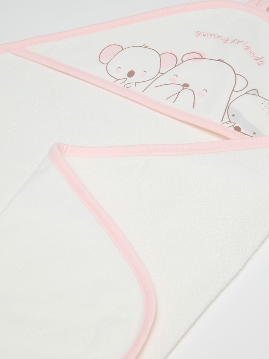 Newborn Multicolour Terry Cloth Bathrobe_1