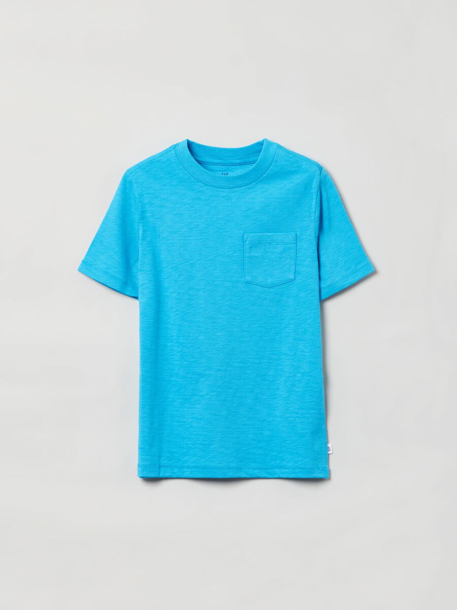Organic cotton slub T-shirt with pocket_0