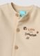 Sand romper in pure organic cotton with buttons and Chip & Dale embroidery_2