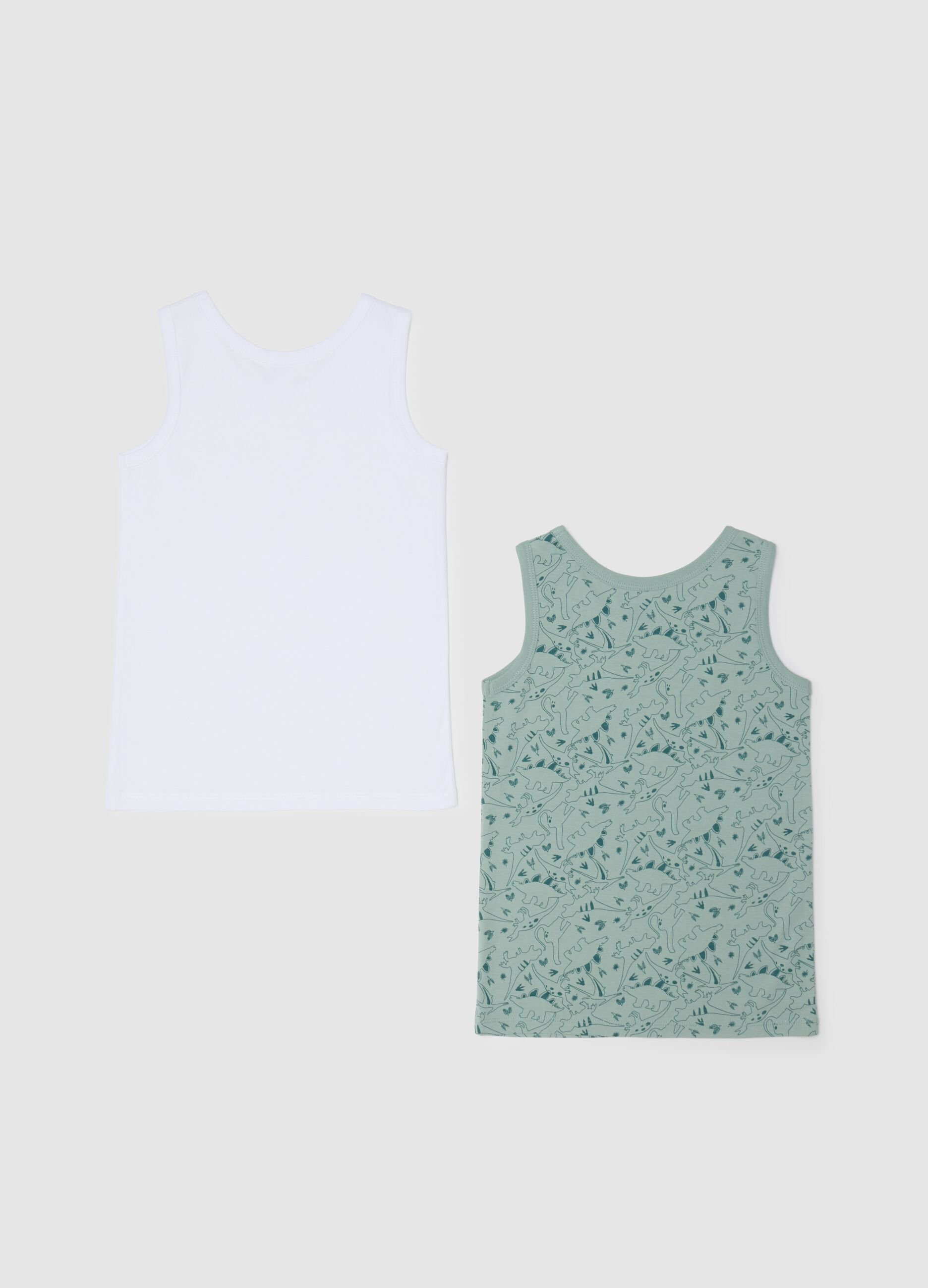 Pack of children's cotton vests in multicolour