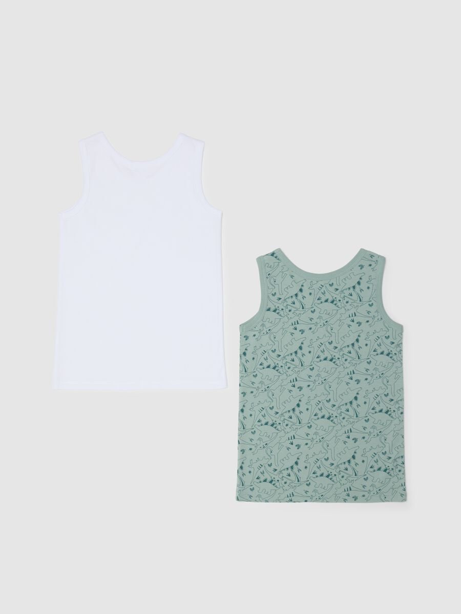 Pack of children's cotton vests in multicolour_1