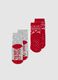 Girls' Multicolour Cotton-Blend Christmas Socks Twin Pack_1