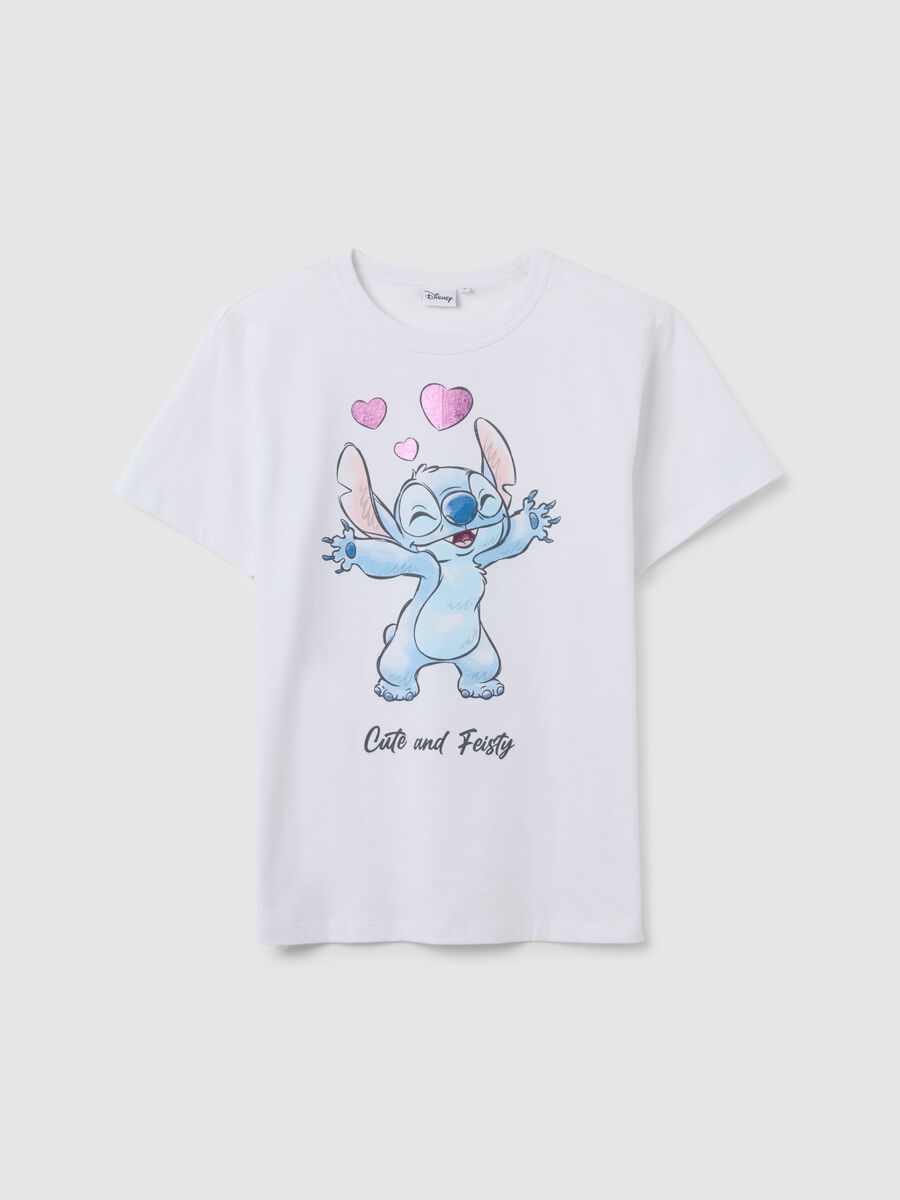 T-shirt in puro cotone bianca regular fit_4