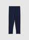 Girls' Skinny Blue Stretch Cotton Leggings_0