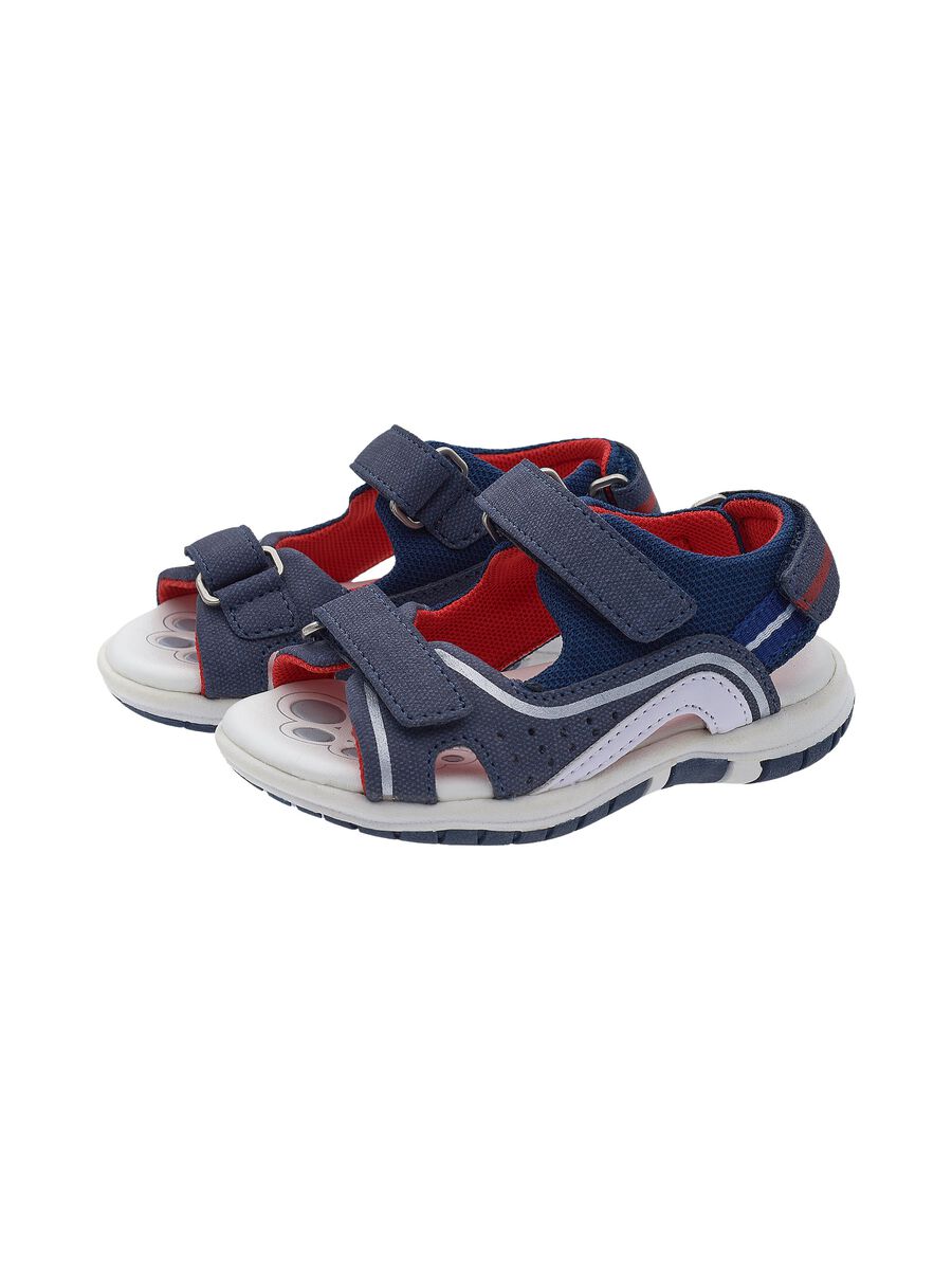 Franklin colourblock sandals with double Velcro strap_2