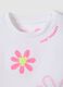 White girl's stretch cotton T-shirt with embroidered flowers_2
