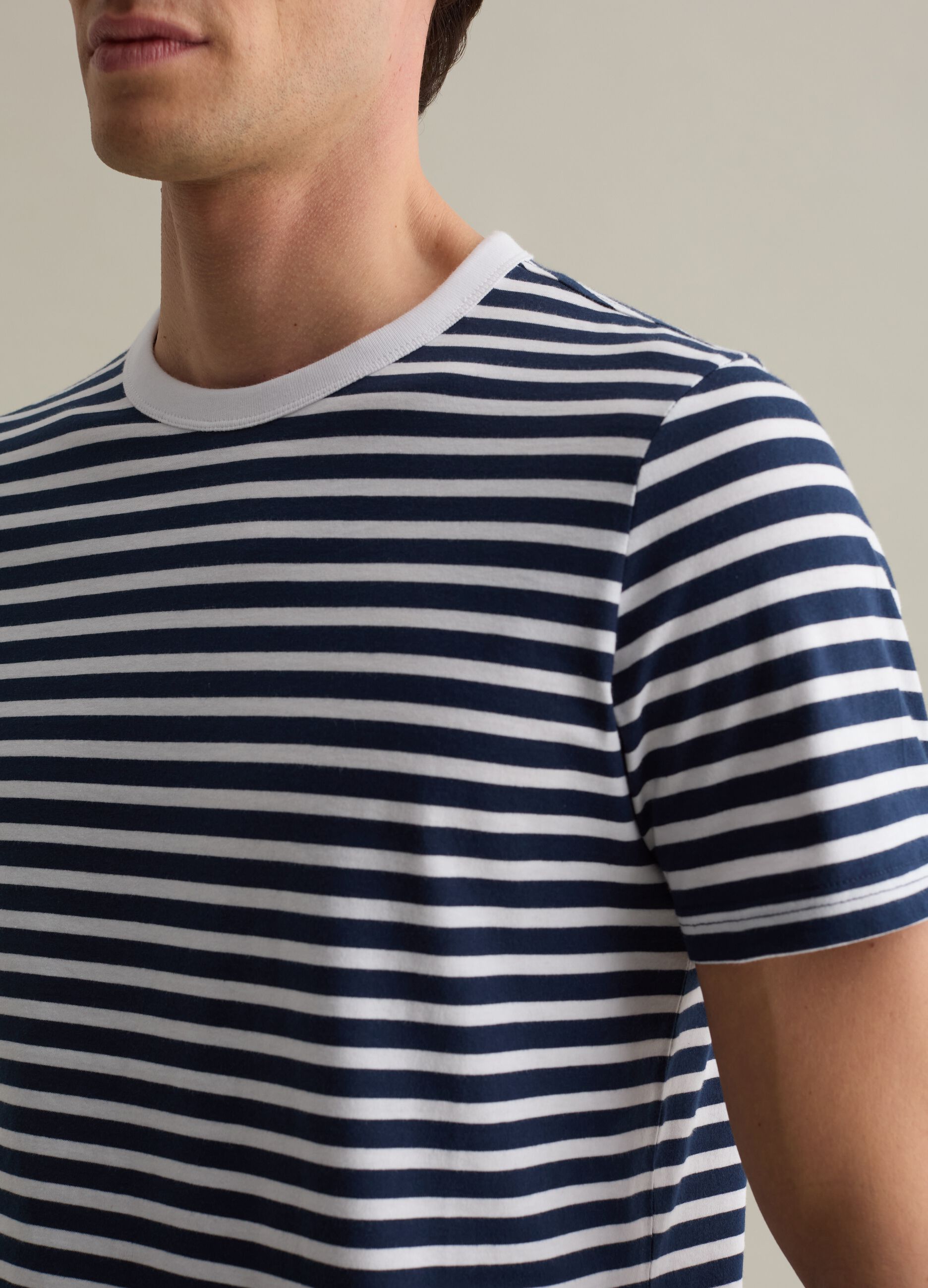 T-shirt with horizontal stripes