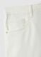 White stretch cotton slim fit jeans with five pockets_5