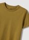 Green pure cotton short-sleeve T-shirt, regular fit_5