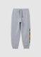 Kids grey cotton jogger trousers regular fit_0