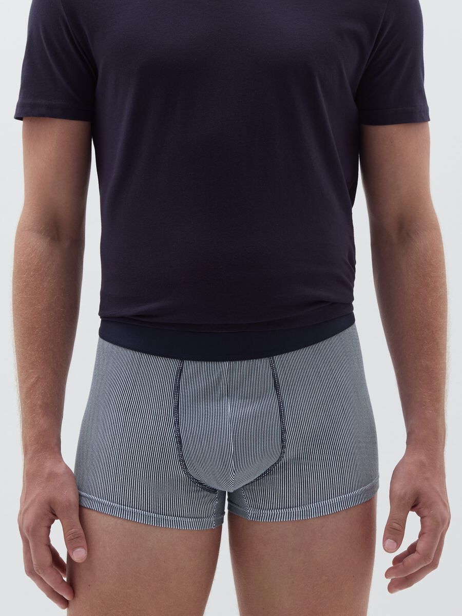 Three-pack boxer shorts with pattern in stretch organic cotton_2