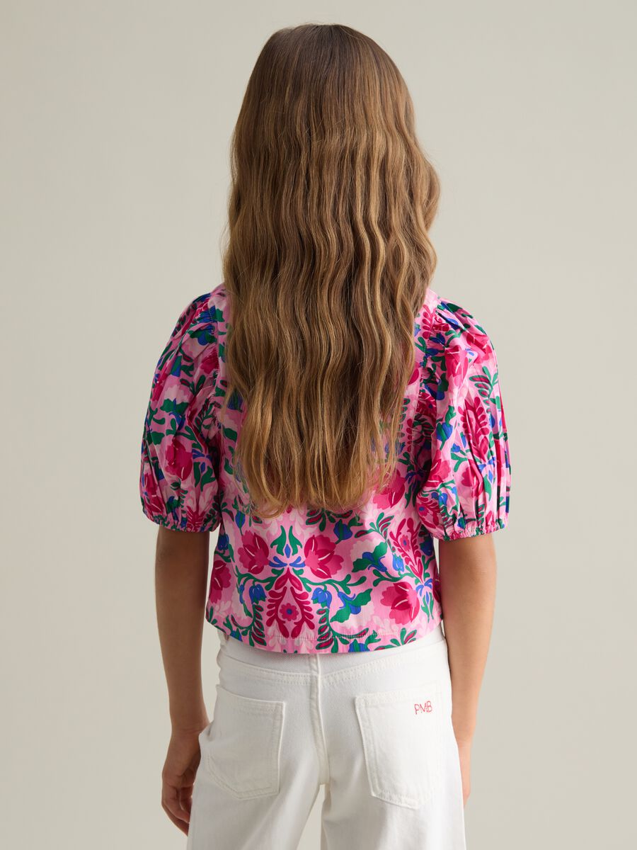 Multicolour regular fit pure cotton girls' blouse_1