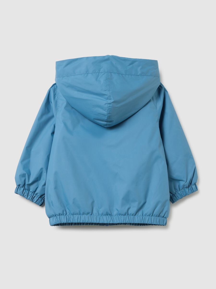 Blue fabric regular fit child's jacket_1