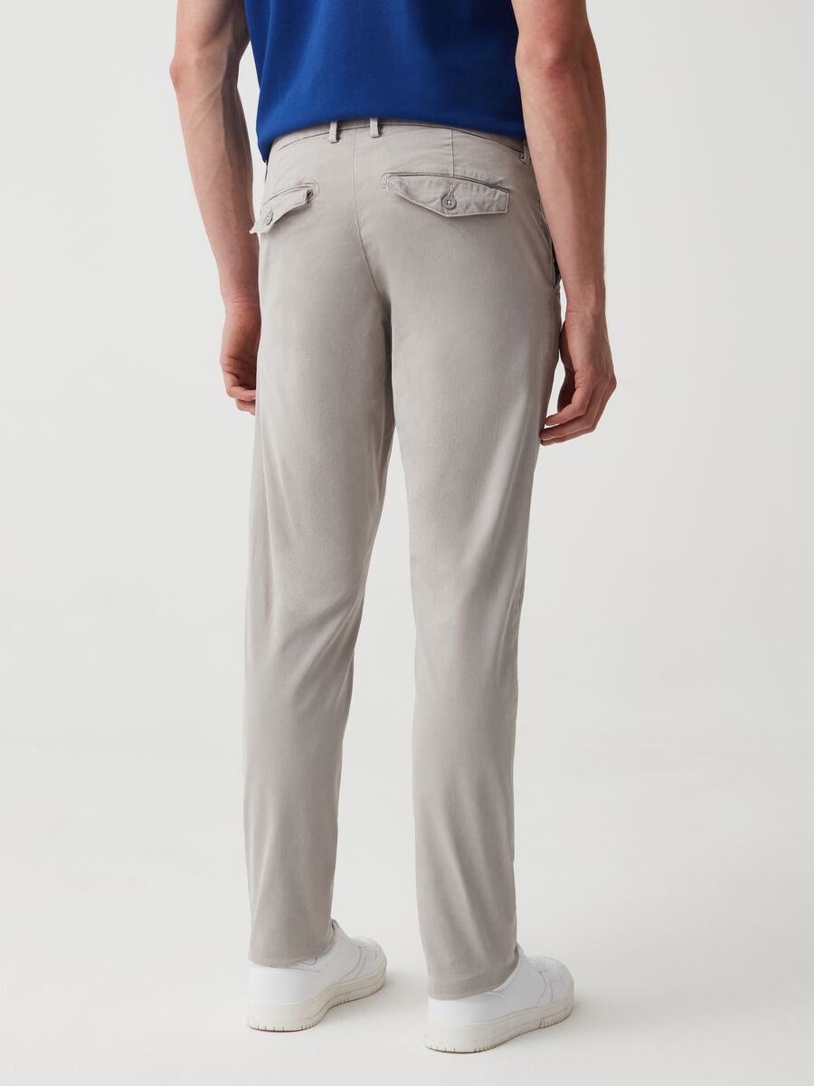 Slim-fit, stretch cotton chinos_2