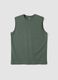 Green pure cotton tank top_4