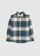 Multi-coloured check shirt for boys in pure cotton regular fit_0