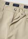 Beige pure cotton five-pocket trousers_2