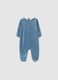 Tutina intera blu da neonato in misto cotone regular fit con ricamo_1