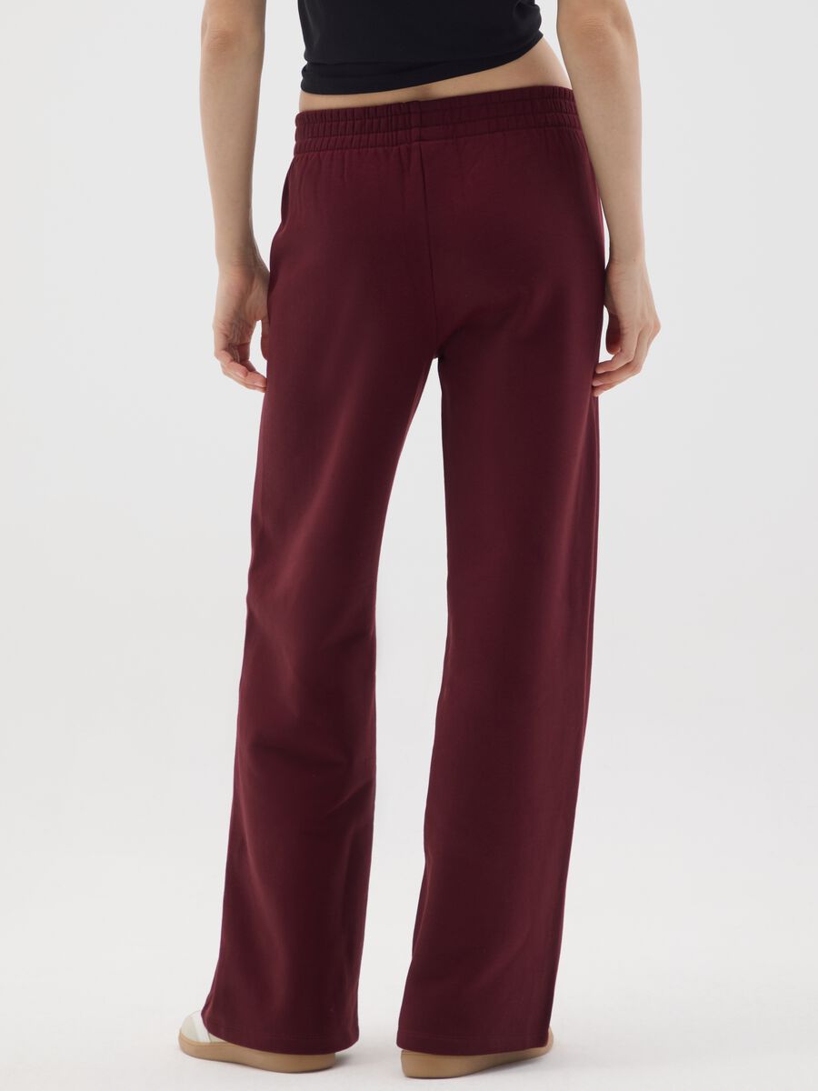 Relaxed Red Cotton Blend Trousers_3
