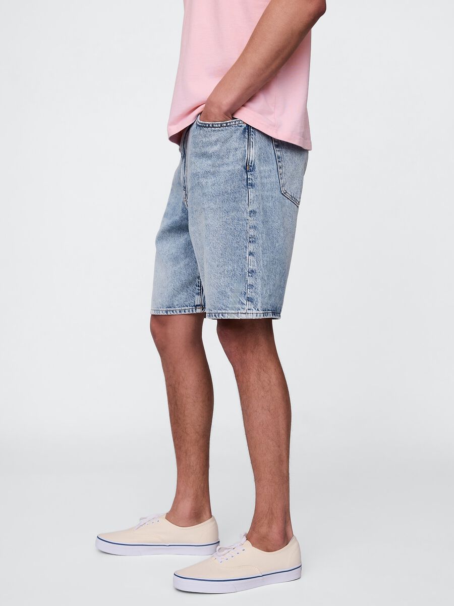 Blue Denim Bermuda Shorts_3