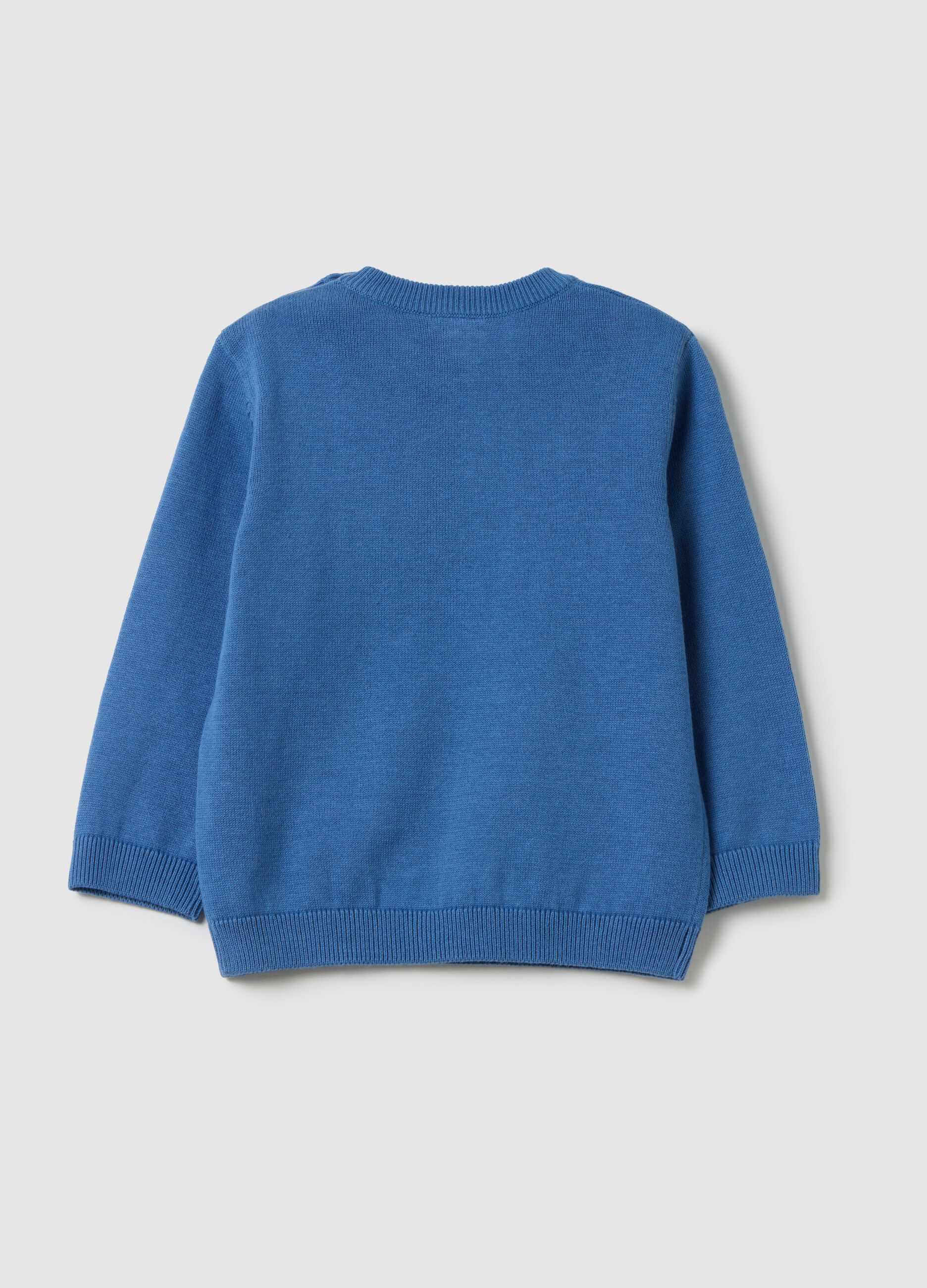 Blue pure cotton children's jumper