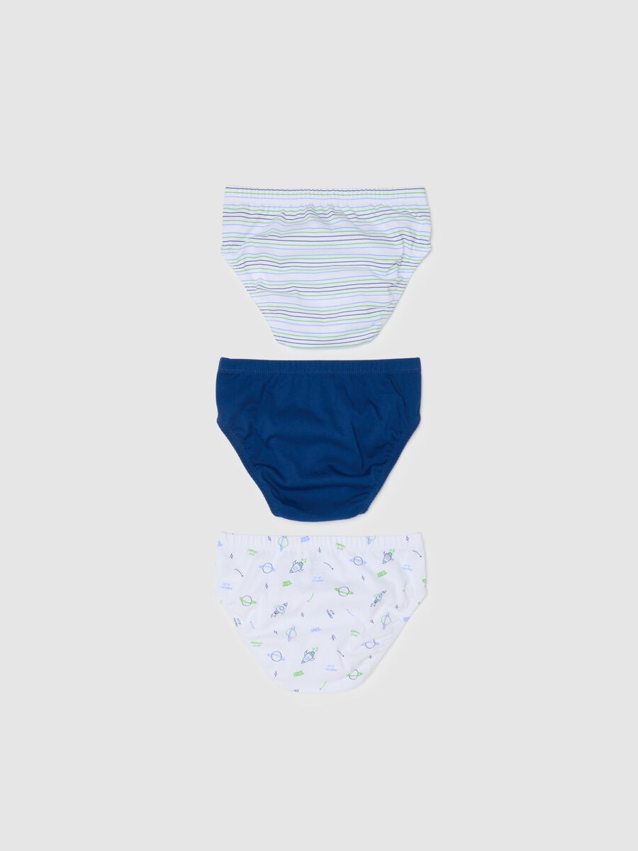Set of 3 Multicolour Children's Pure Cotton Briefs_1