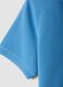 Light blue short-sleeve polo shirt in pure organic cotton for boys_3