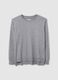 Grey Long-Sleeve Top with Textured Details_4