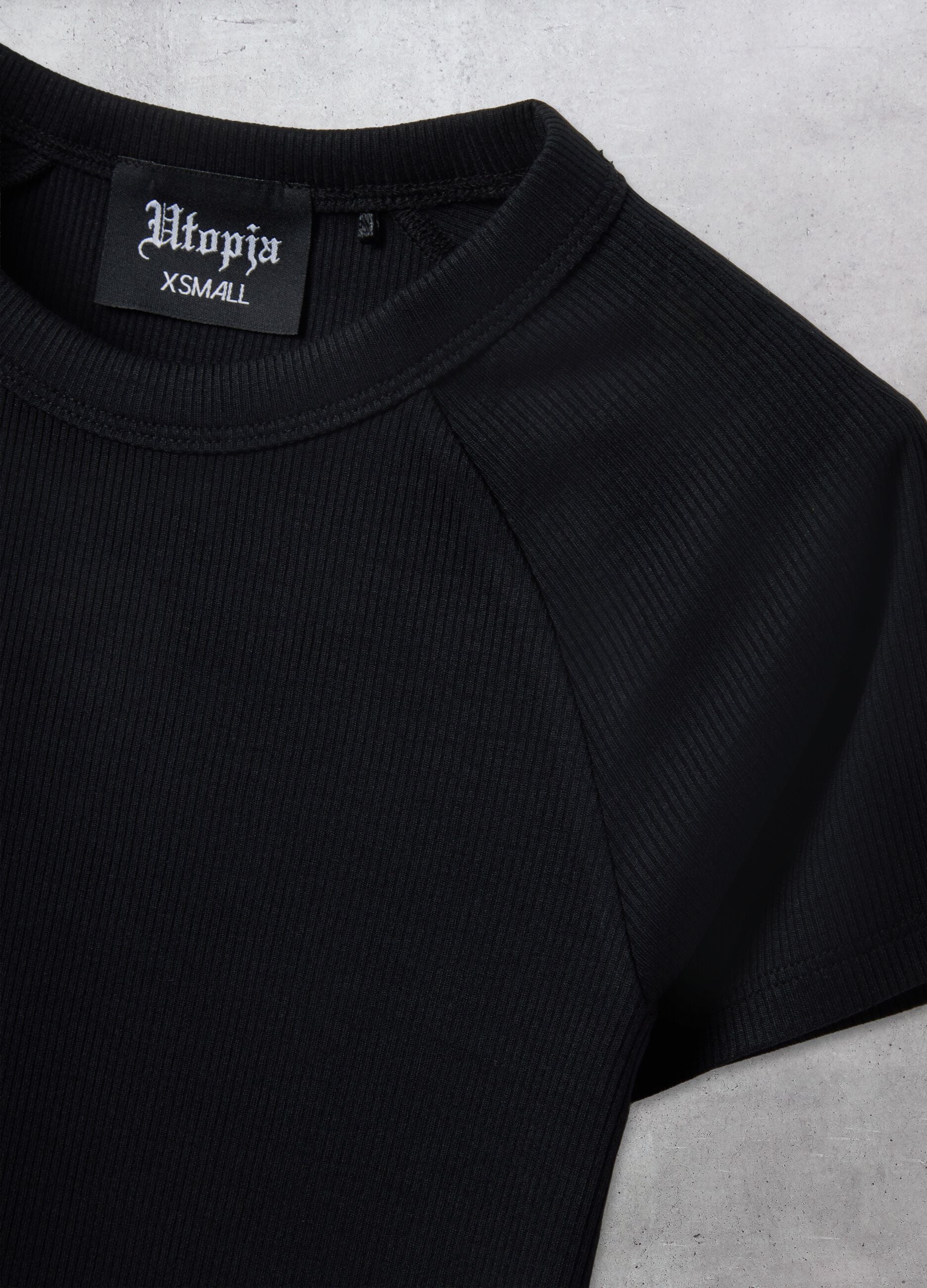 Ribbed Perfect Black T-shirt
