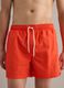 Orange swim shorts with elasticated waistband and drawstring_1
