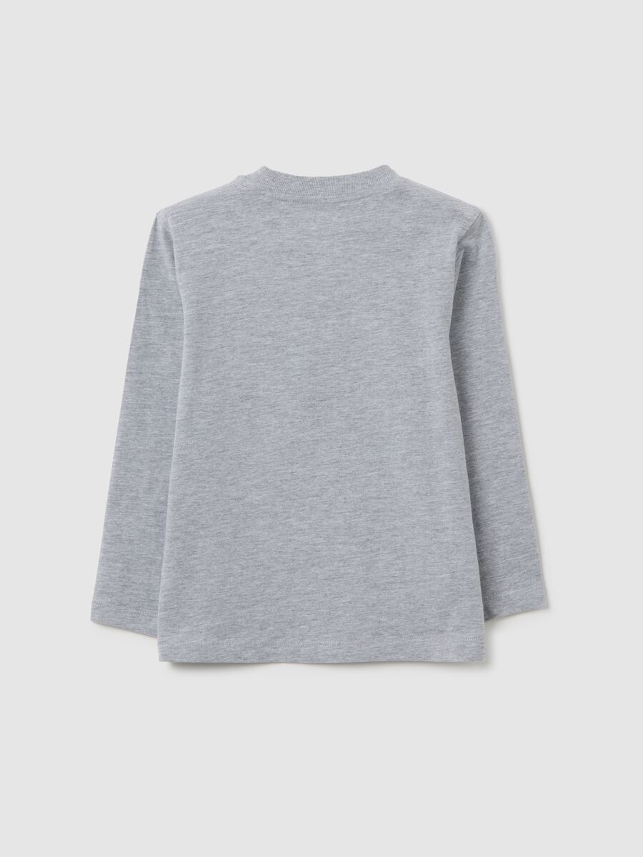 Maglia da bambino in misto cotone grigia regular fit_1