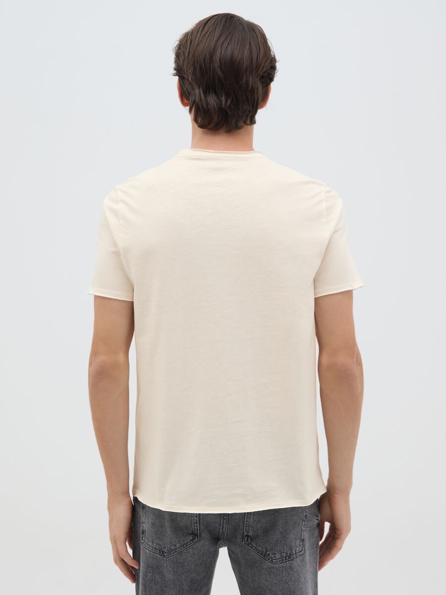 Men's pure cotton white T-shirt regular fit_3