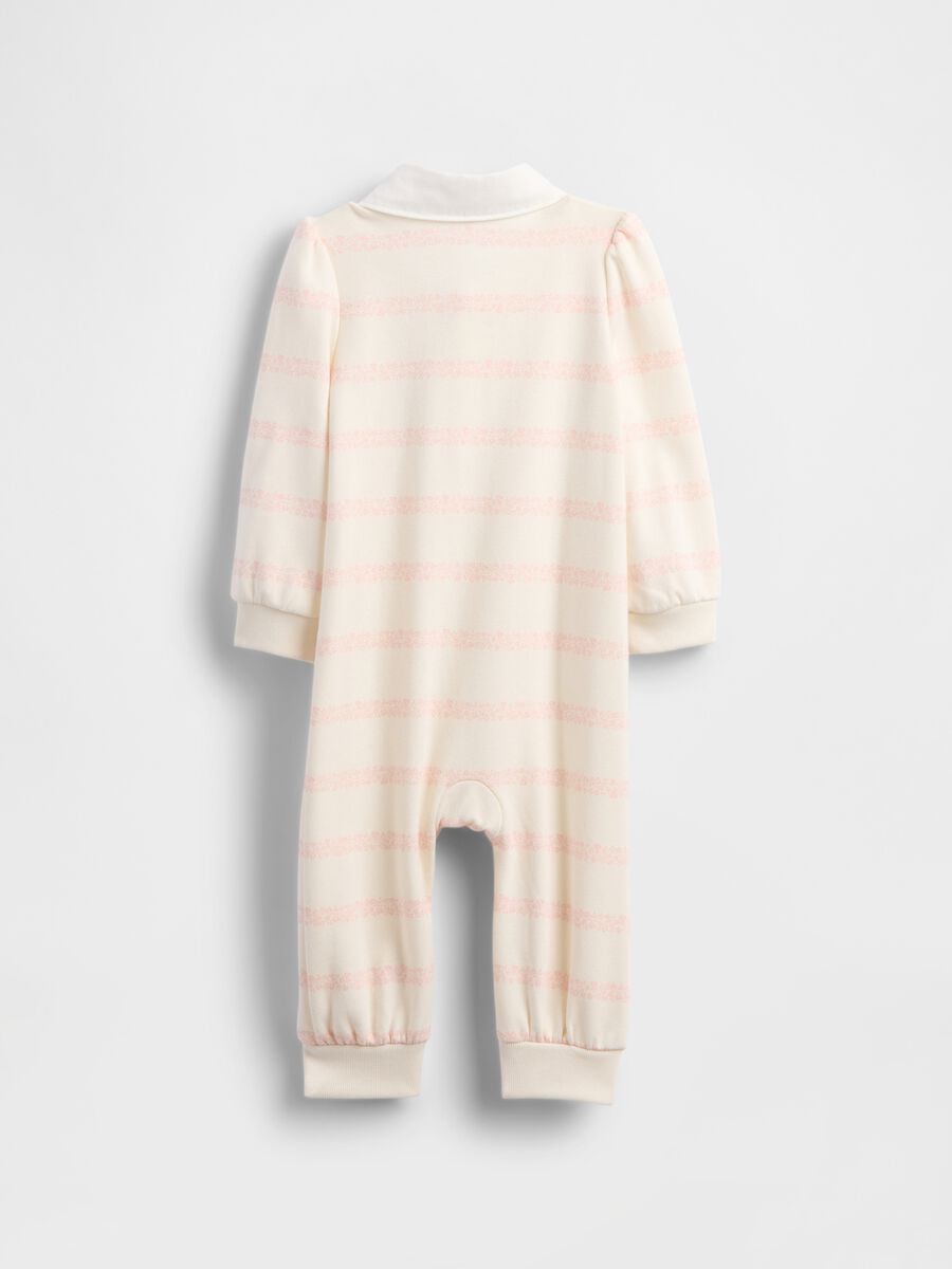 Pink cotton baby unisex romper_1