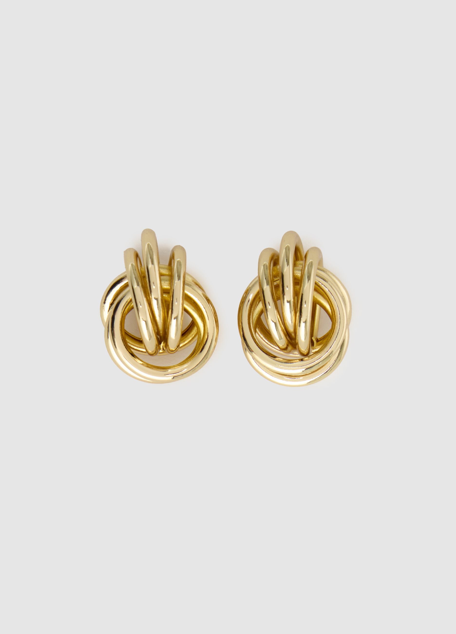 Orecchini a forma di nodo oro