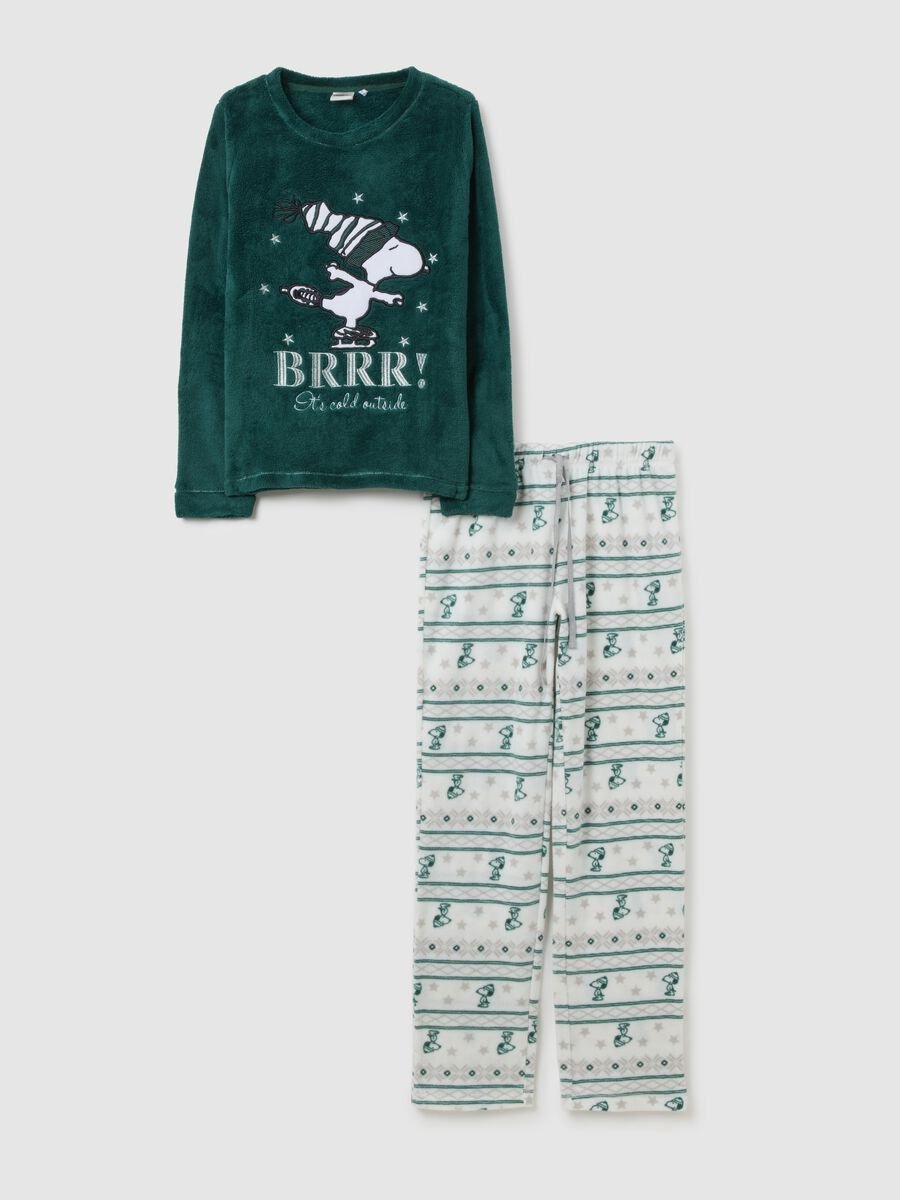 Multicolour regular fit pyjama with Snoopy print_4