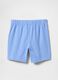 Stretch Cotton Shorts in Blue_1