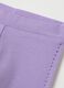 Girls' Stretch Cotton Purple Leggings_1