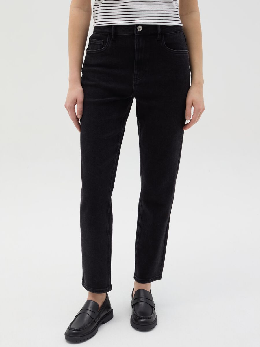 Slim-fit stretch jeans with five pockets_1