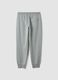 Grey cotton-blend joggers with cuffed hems and drawstring_7