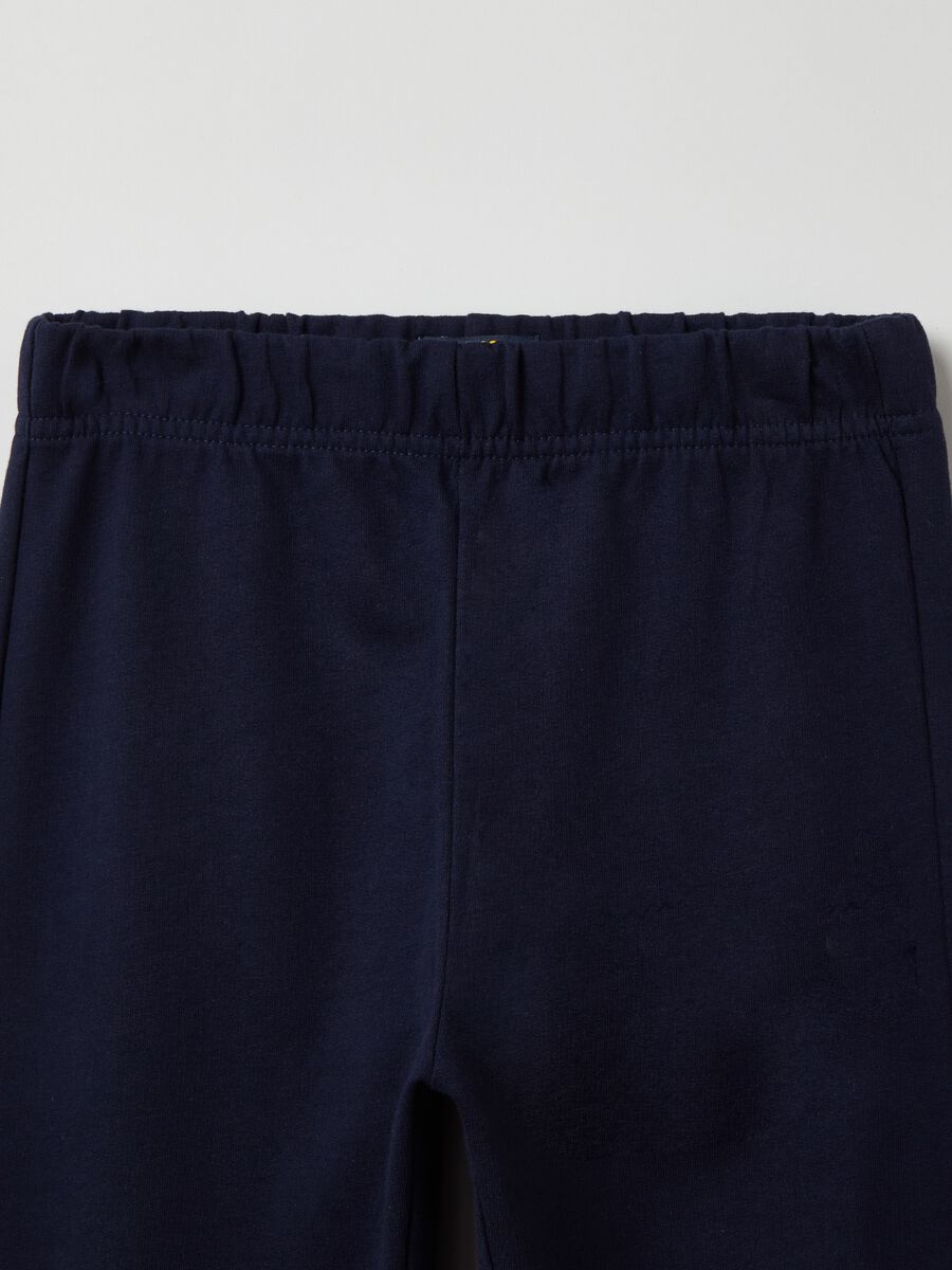 Joggers in felpa con profili elasticati_2