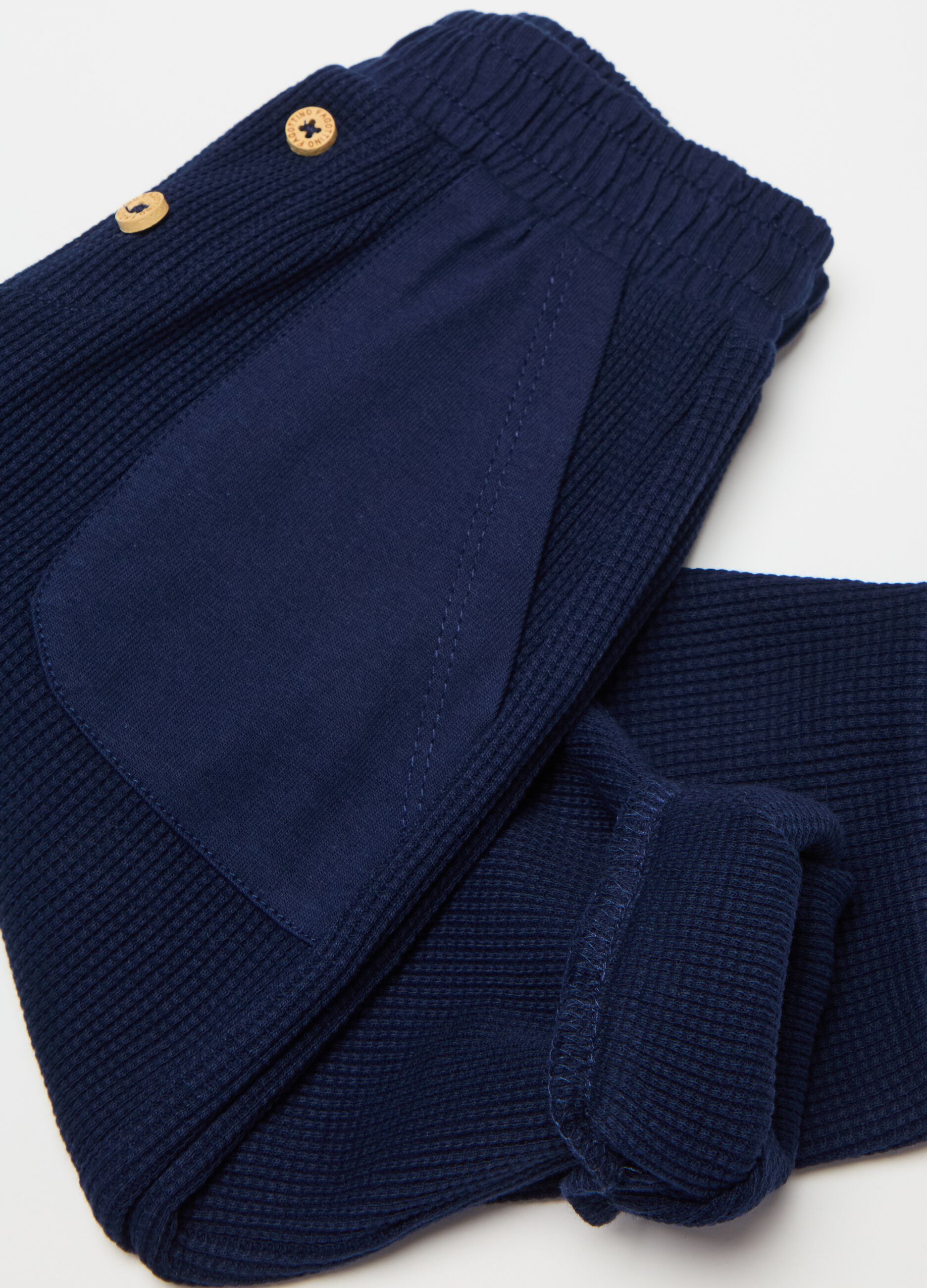 Joggers con trama waffle