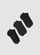 3-pack of black organic cotton ankle socks_0