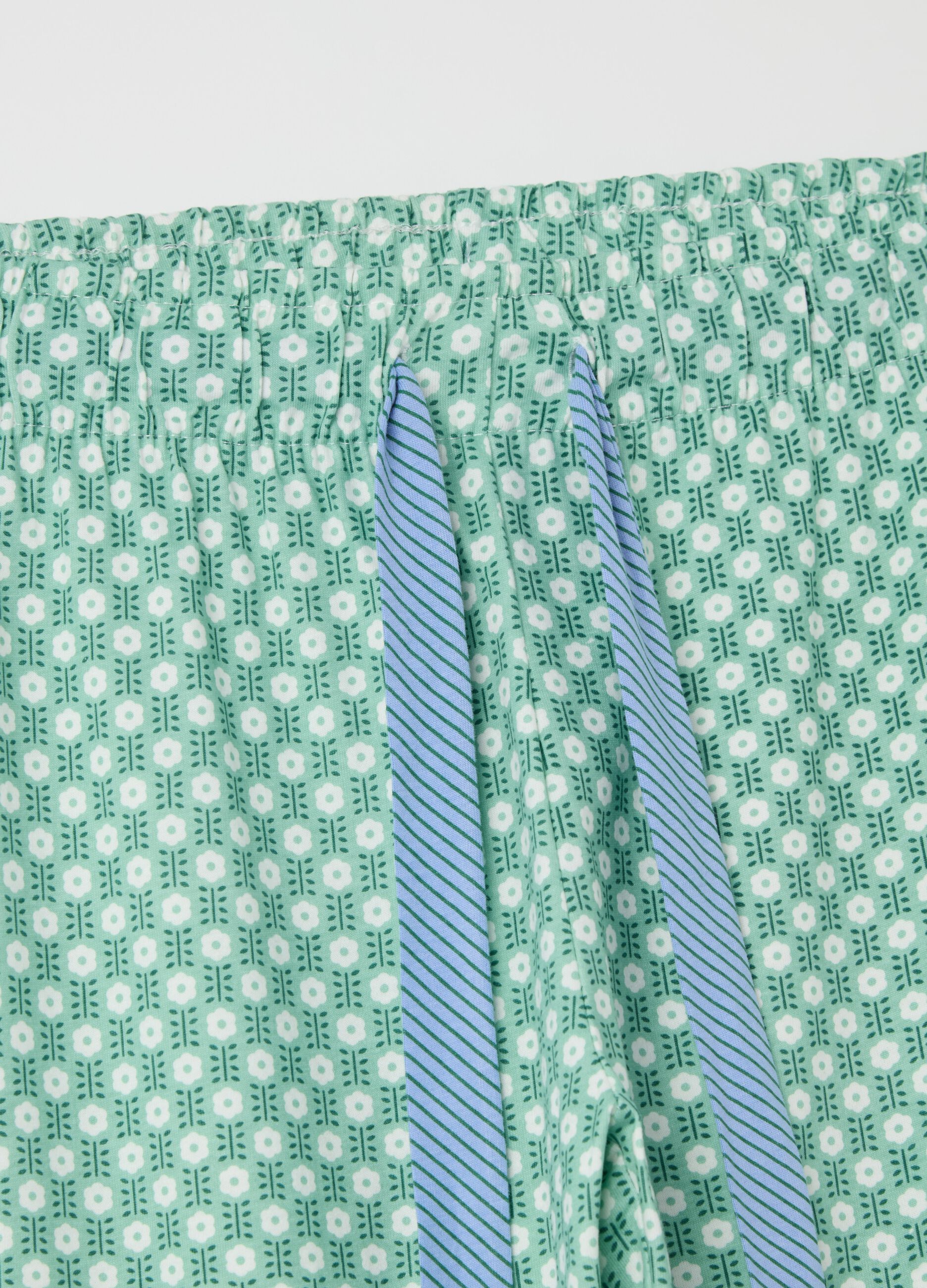 Pantalone pigiama a fiorellini