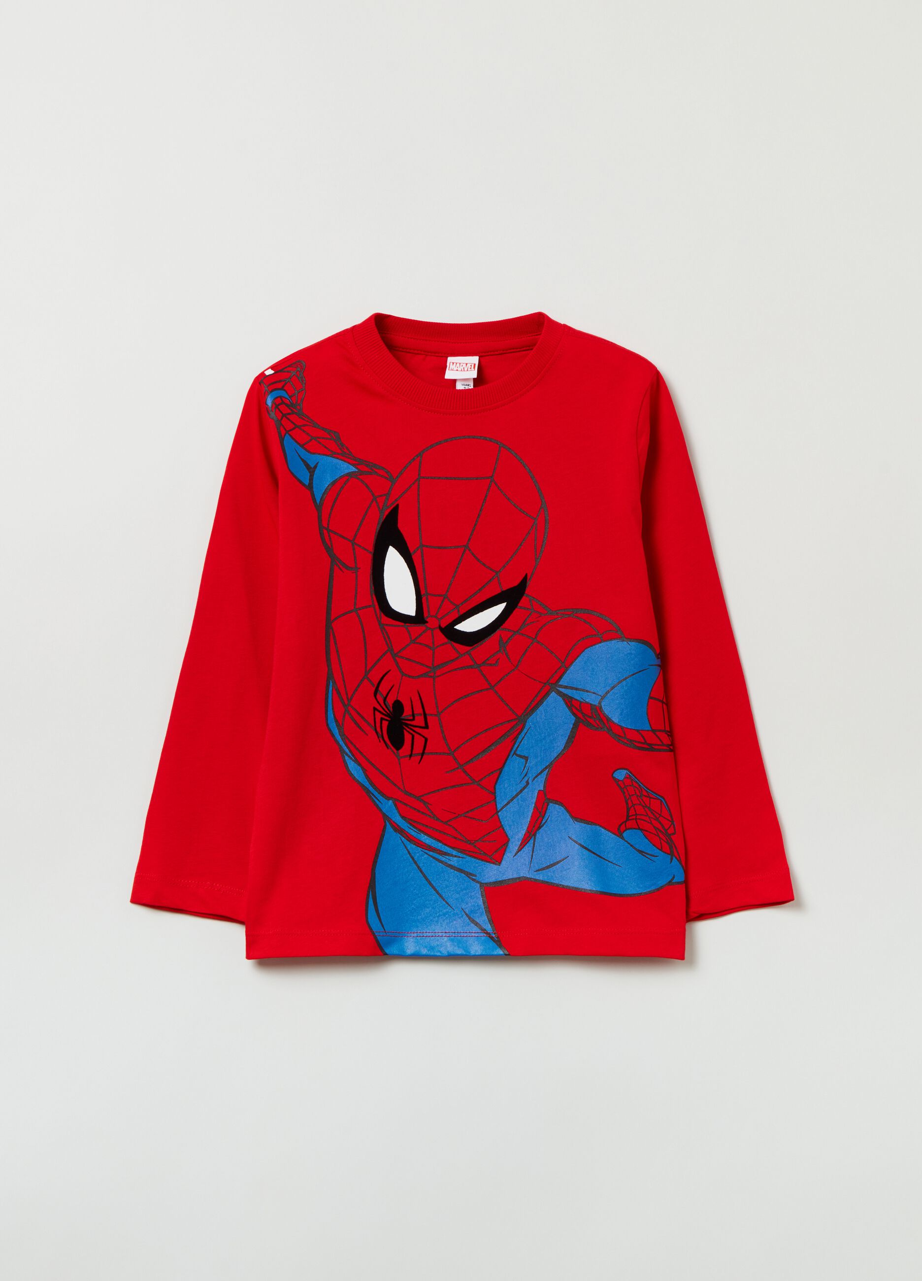 T shirt a maniche lunghe stampa Spider Man Rosso geranio OVS KIDS da Bambino OVS