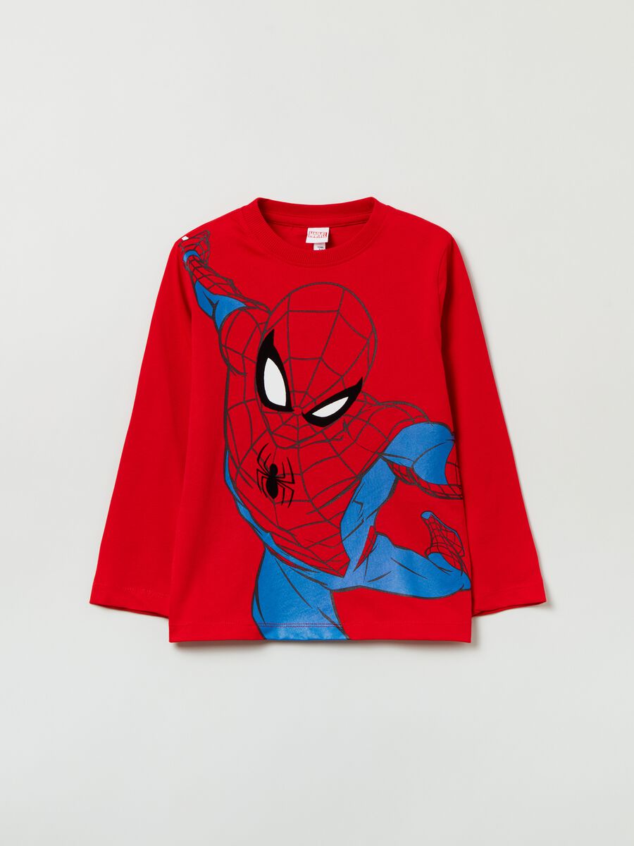 T-shirt a maniche lunghe stampa Spider-Man_0