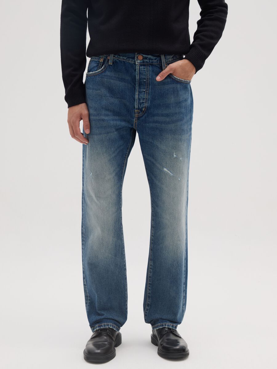 Jeans in puro cotone denim regular fit_1