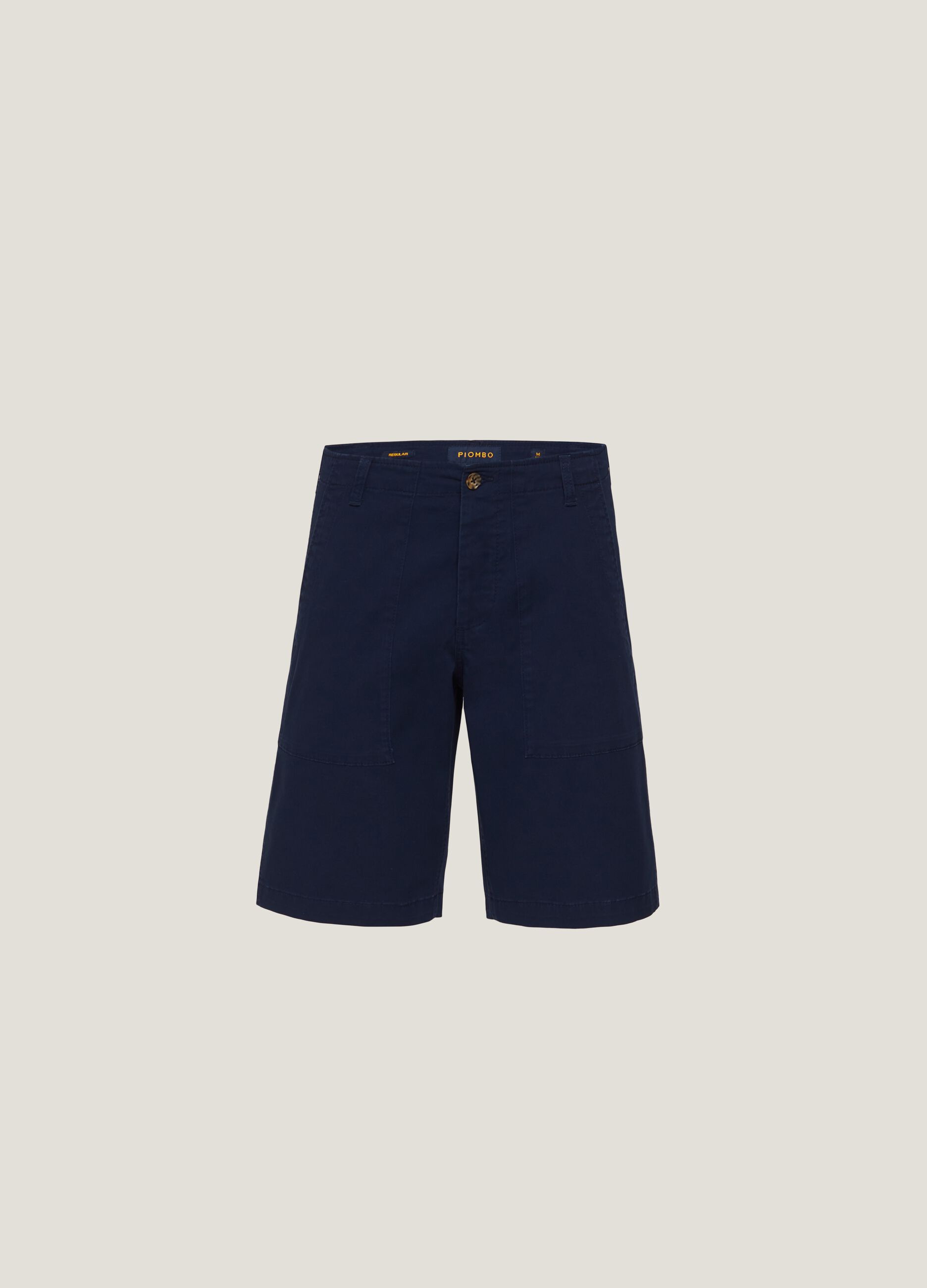 Bermuda in cotone stretch con tiranti_4
