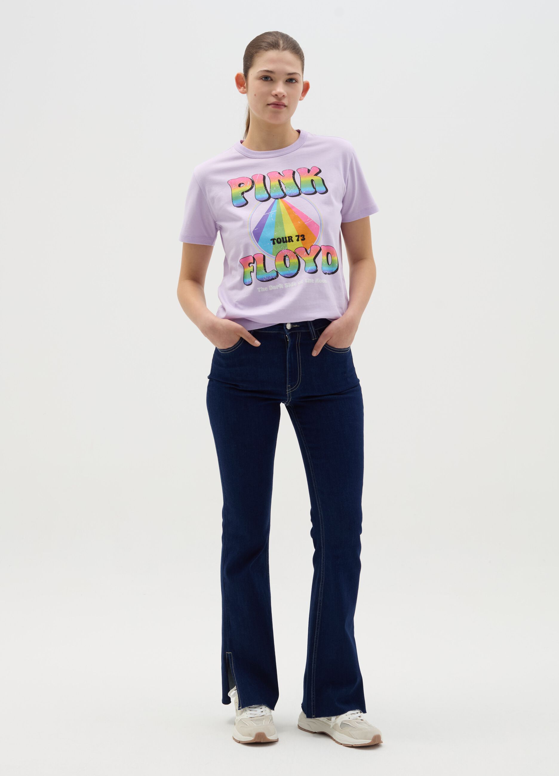 T-shirt with Pink Floyd print